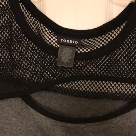 Torrid peekaboo illusion fishnet top - Picture 5 of 7